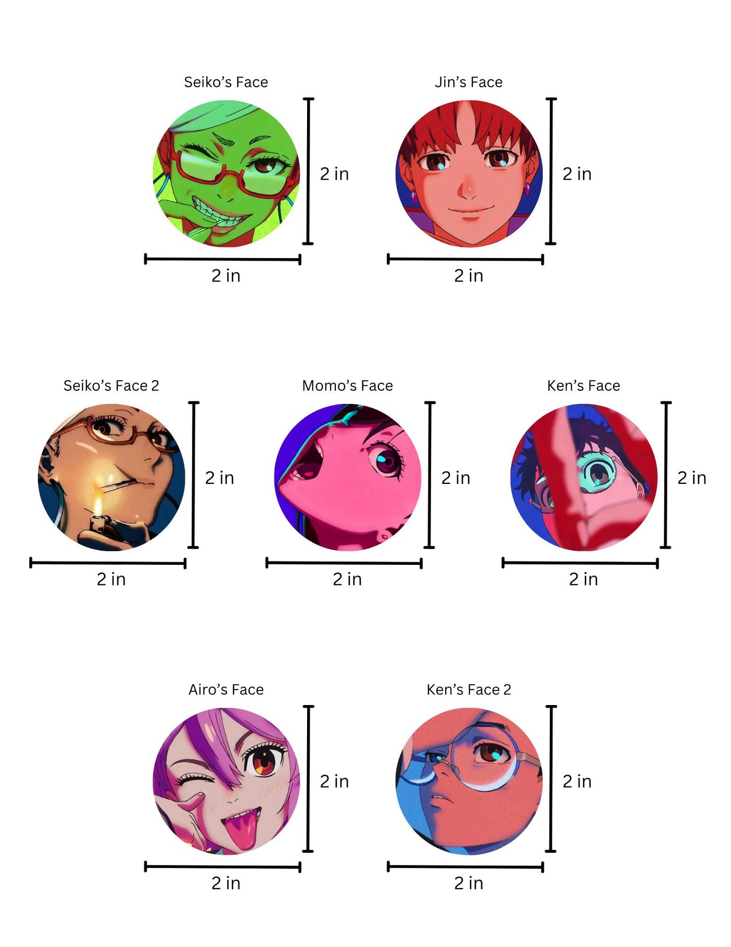 Dandadan Stickers