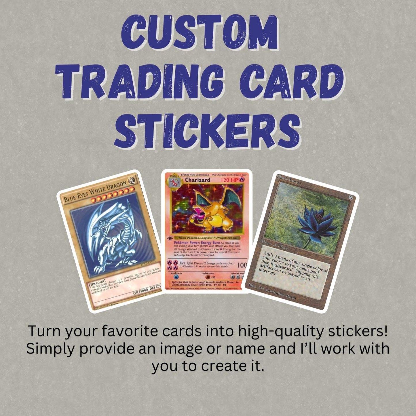 Custom Trading Card Stickers
