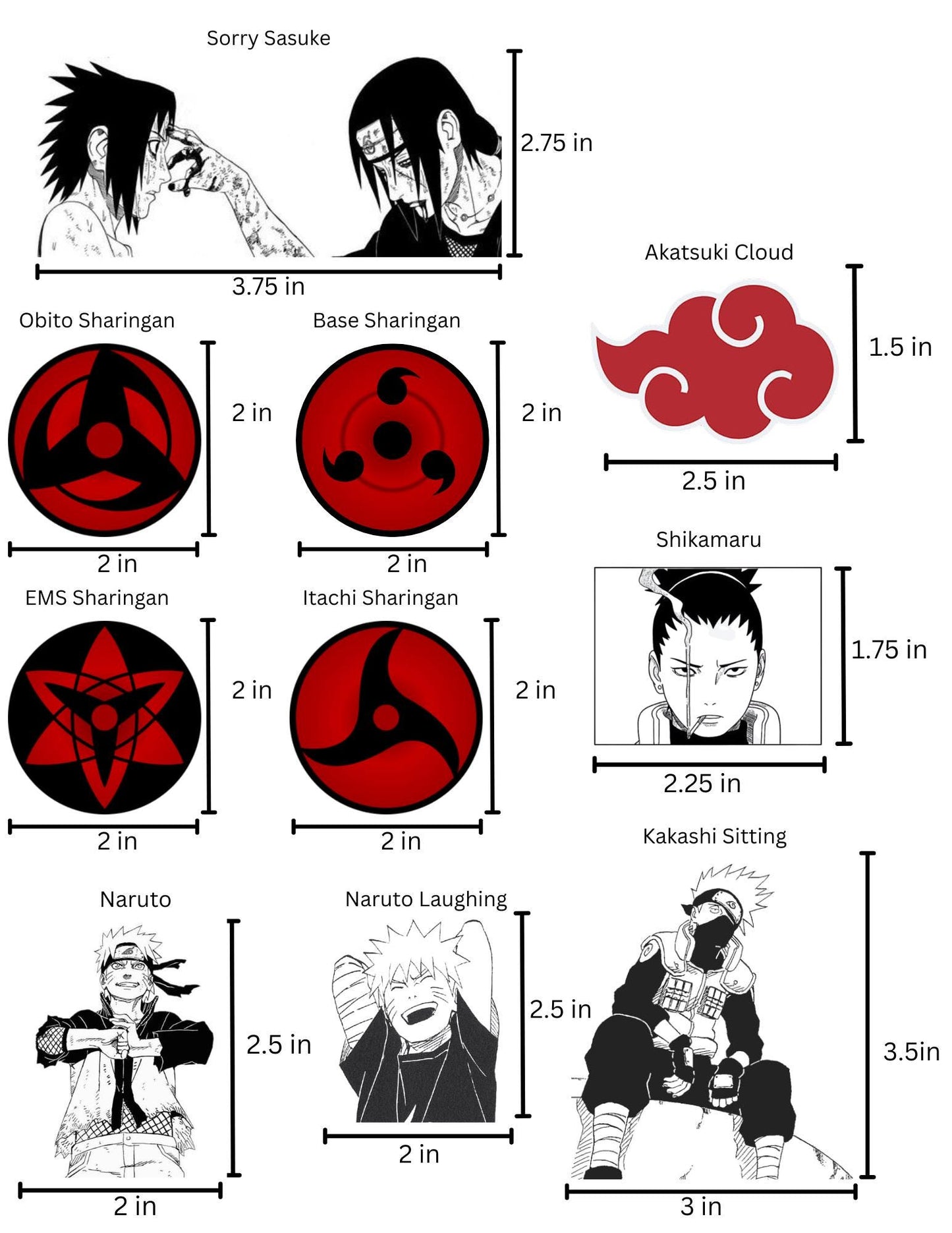 Naruto Stickers