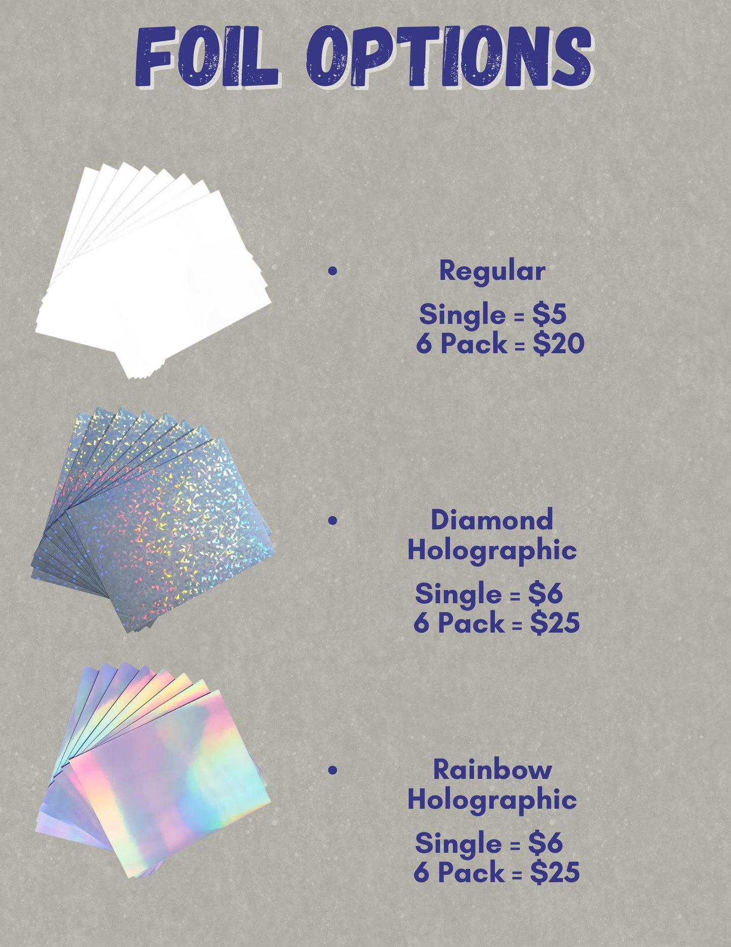 Custom Trading Card Stickers